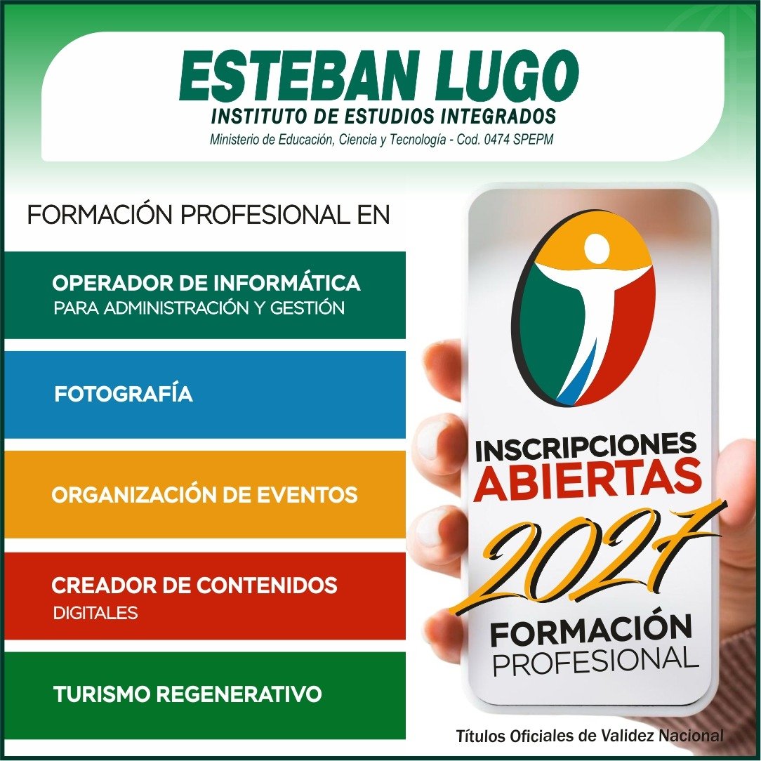 Inscripciones Abiertas 2026 - Formación Profesional