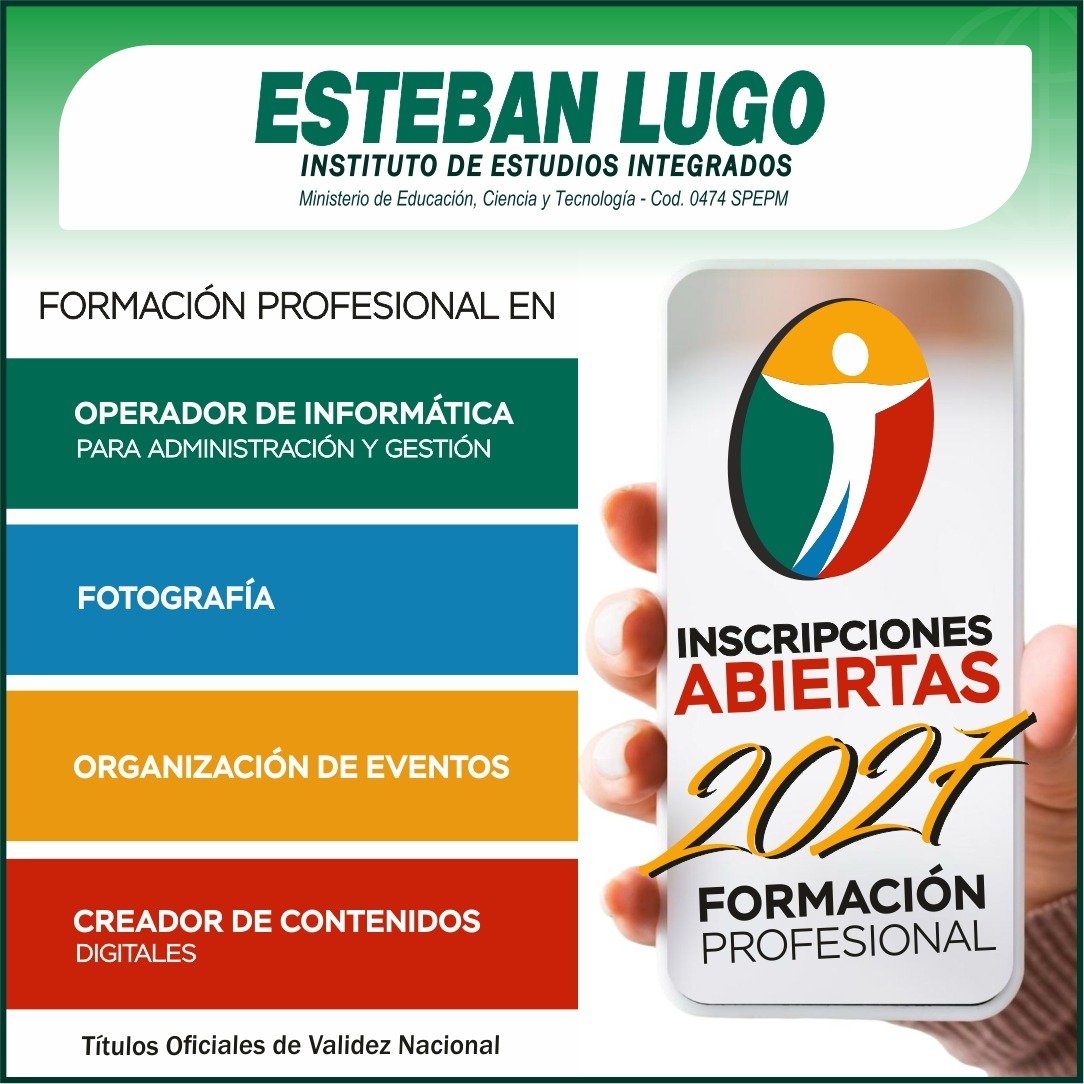 Inscripciones Abiertas 2026 - Formación Profesional